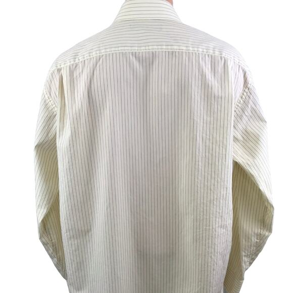 Tommy Hilfiger Ithaca Button Front Dress Shirt Striped Size 16.5 Large - Picture 6 of 8